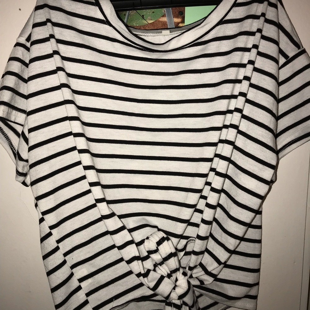 striped crop top